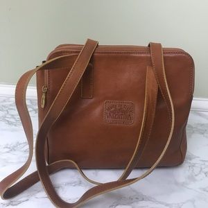 Valentina Vintage Camel Colored Leather Purse